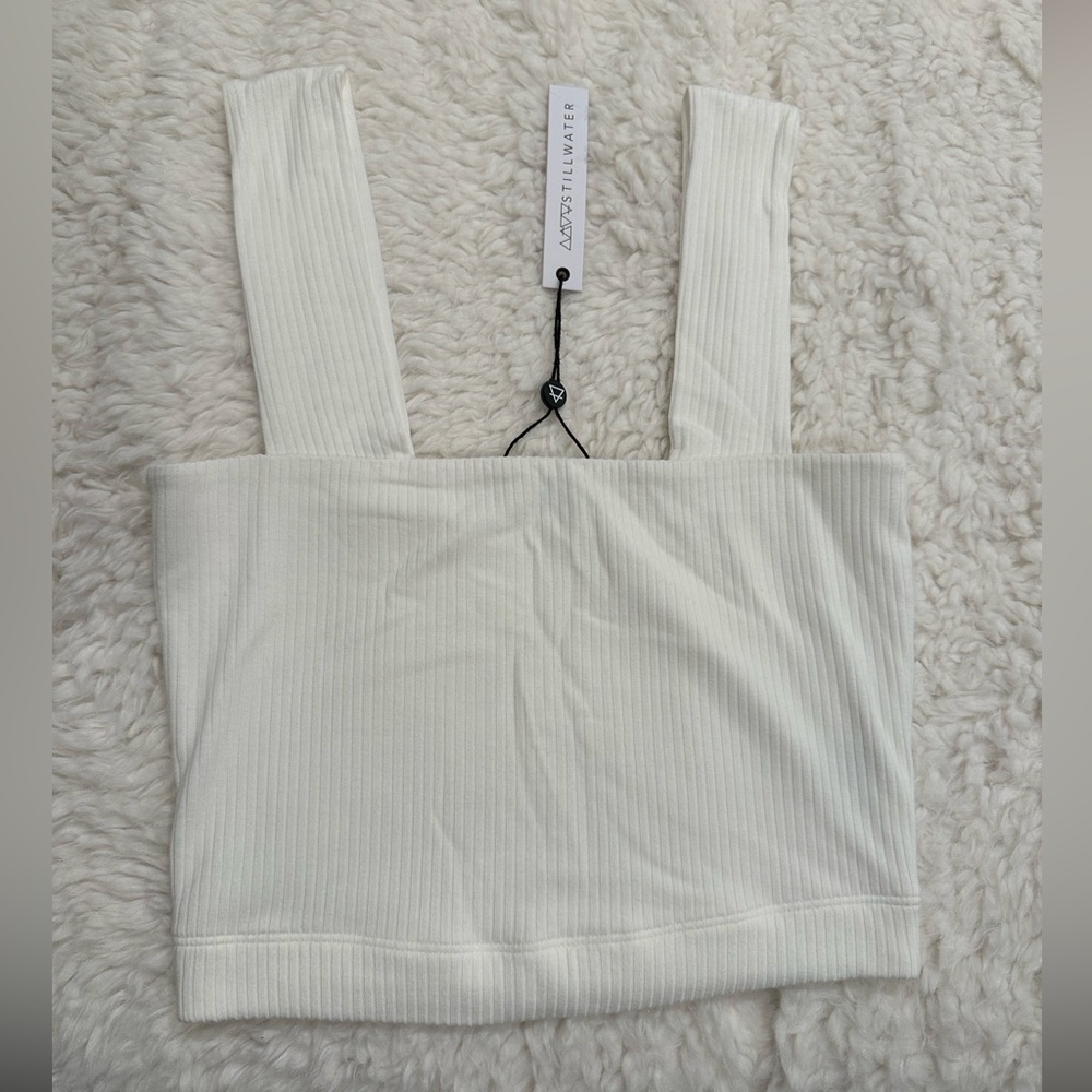 Stillwater ultra soft square neck ribbed tank top